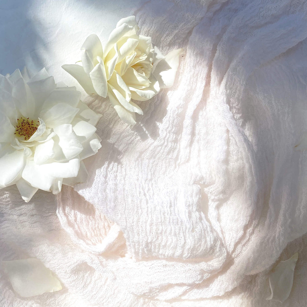Palest Peony Cheesecloth Runners | 3.5m