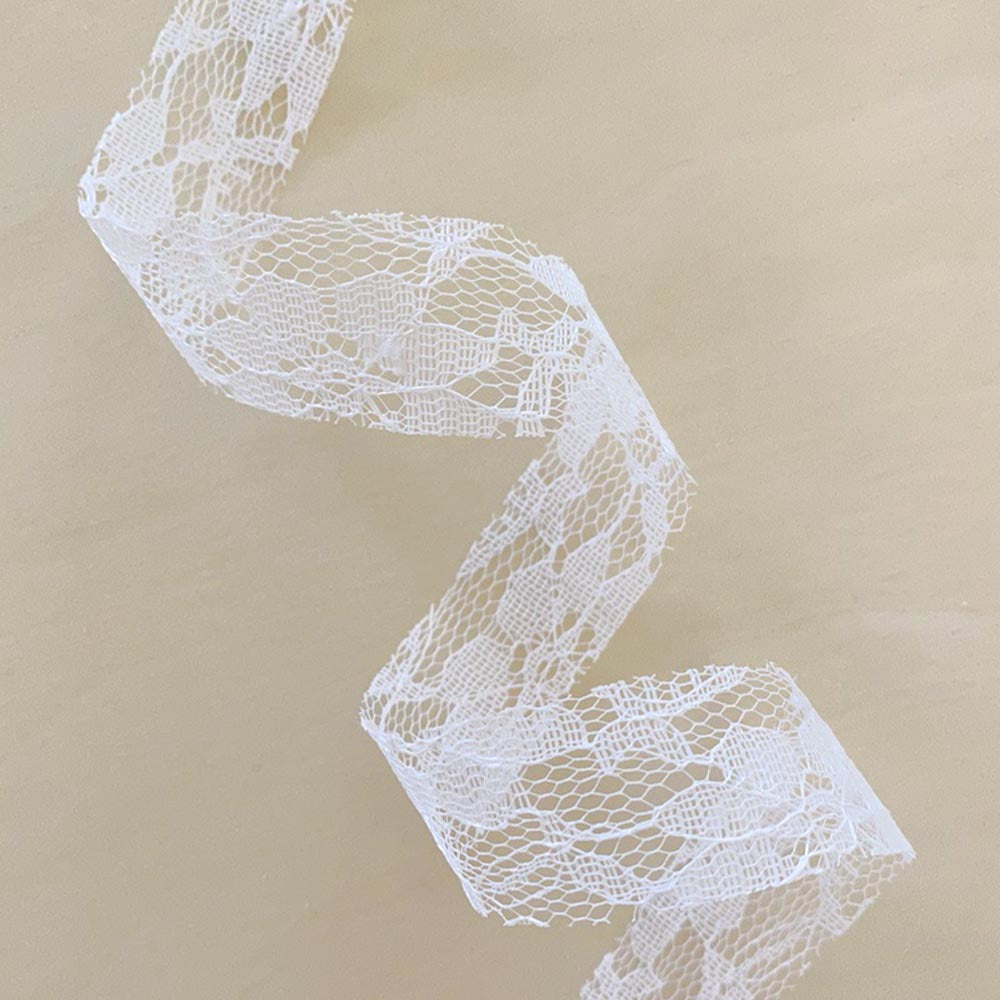 White Floral Lace Ribbon • Wedding decor