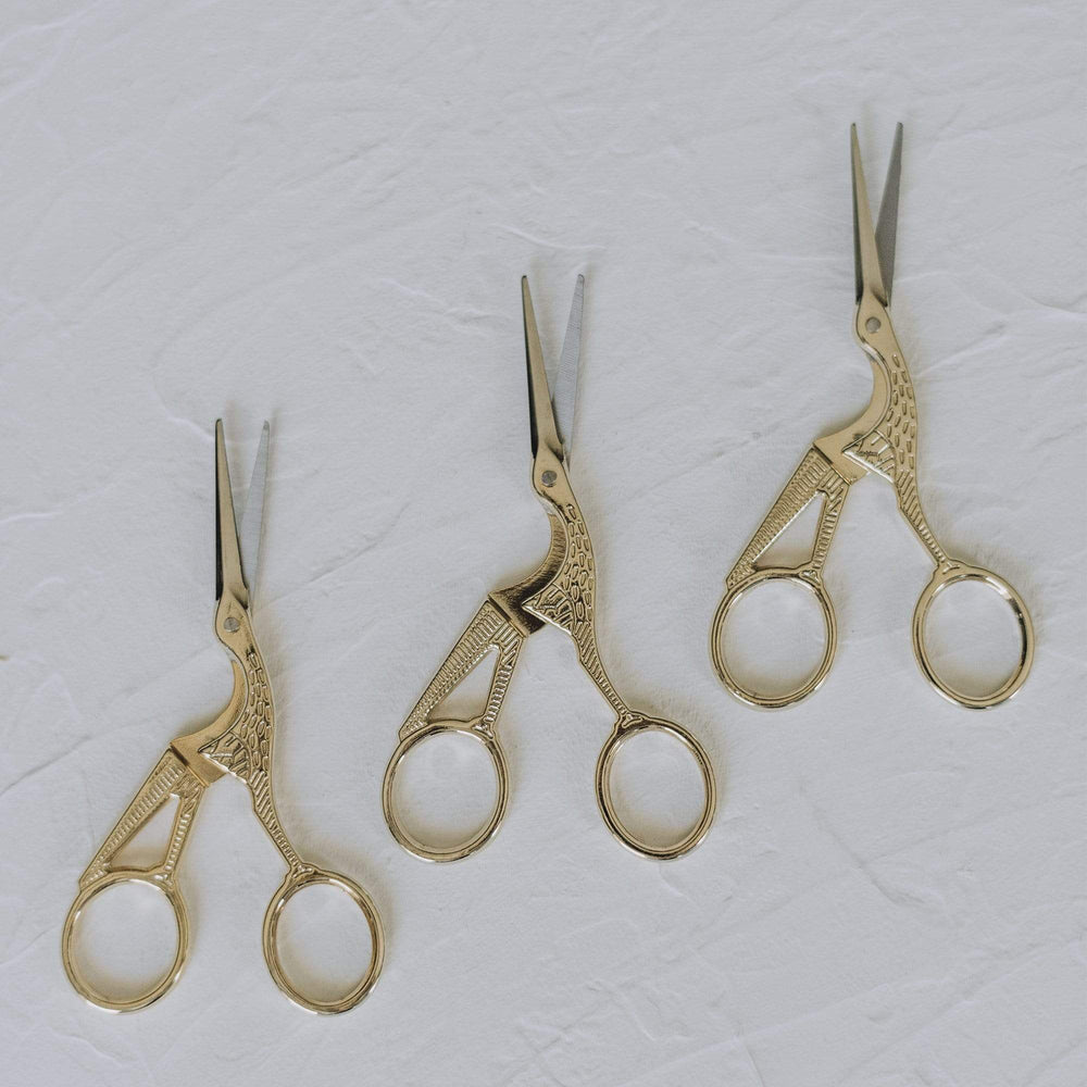 Classic Crane Embroidery Scissors