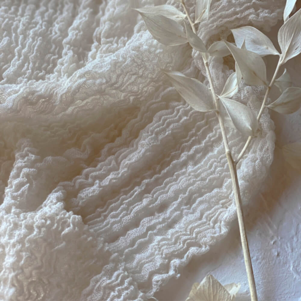 Ivory Coast Cheesecloth Table Runner | 3.5m