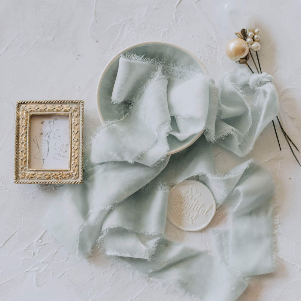 Eau de Nil / Mint Velvet Ribbon