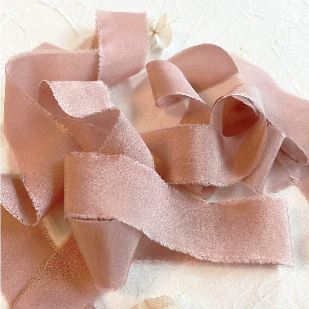Dusky Mauve Classic Silk Ribbon
