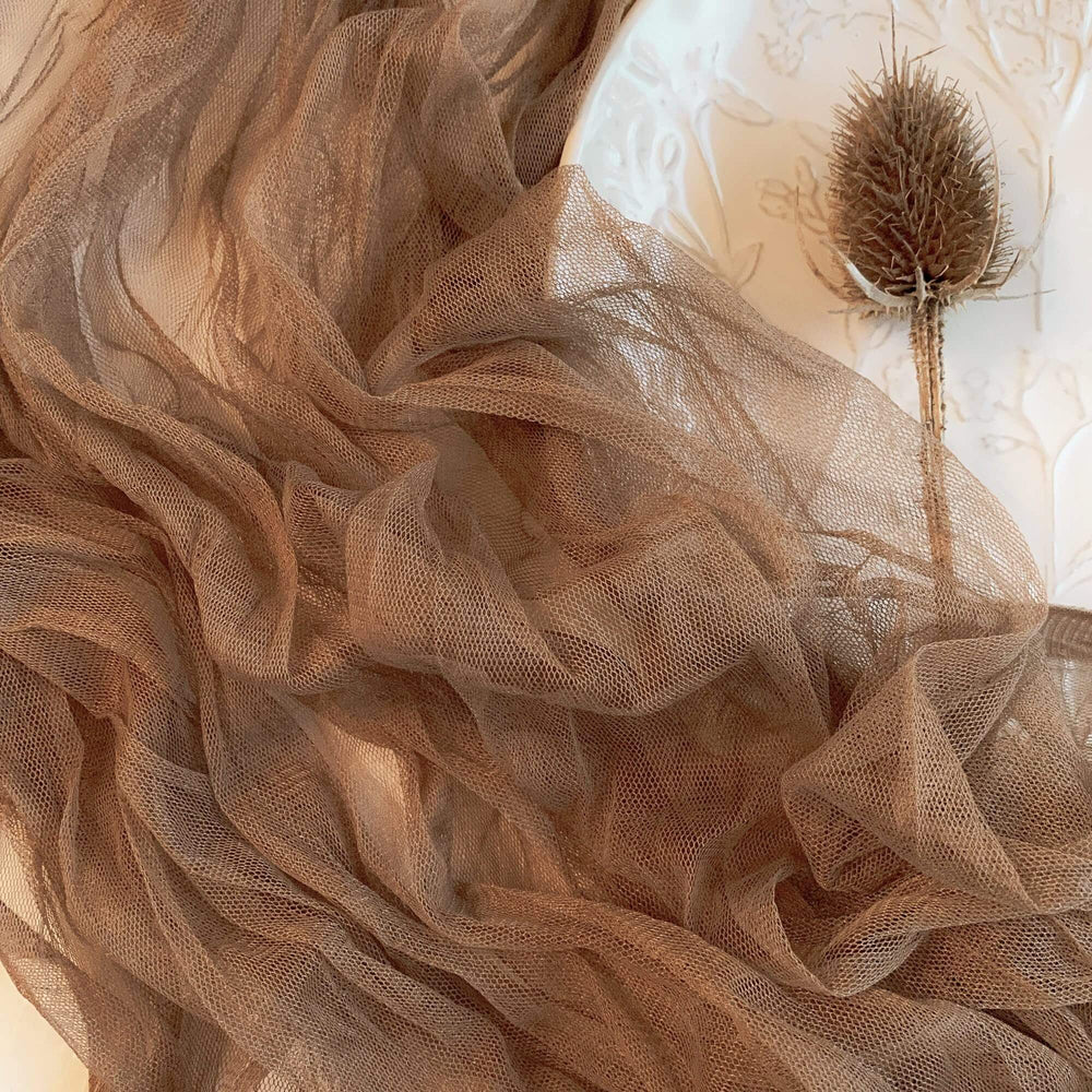 Golden Brown Tulle Runner | Styling Cloth - Table Runners