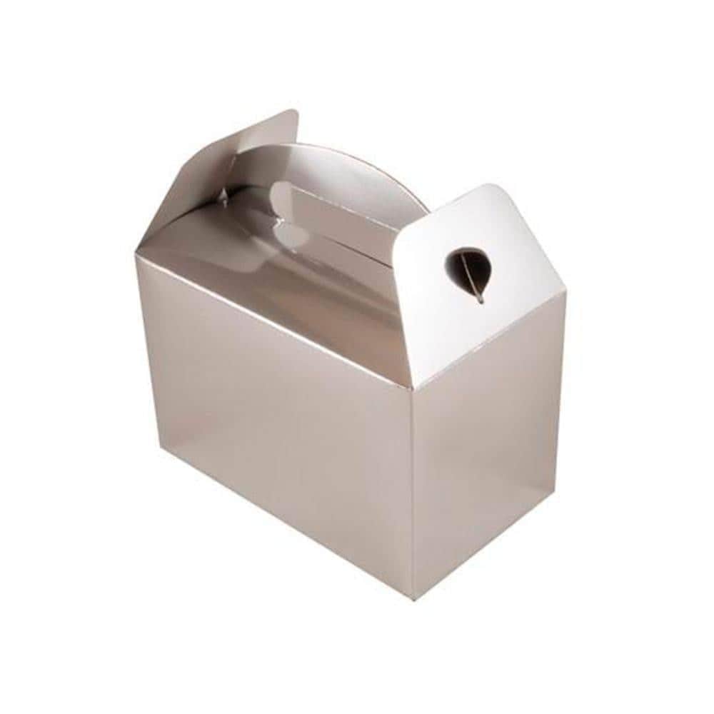 Lrg SILVER Gable Box | 6Pk