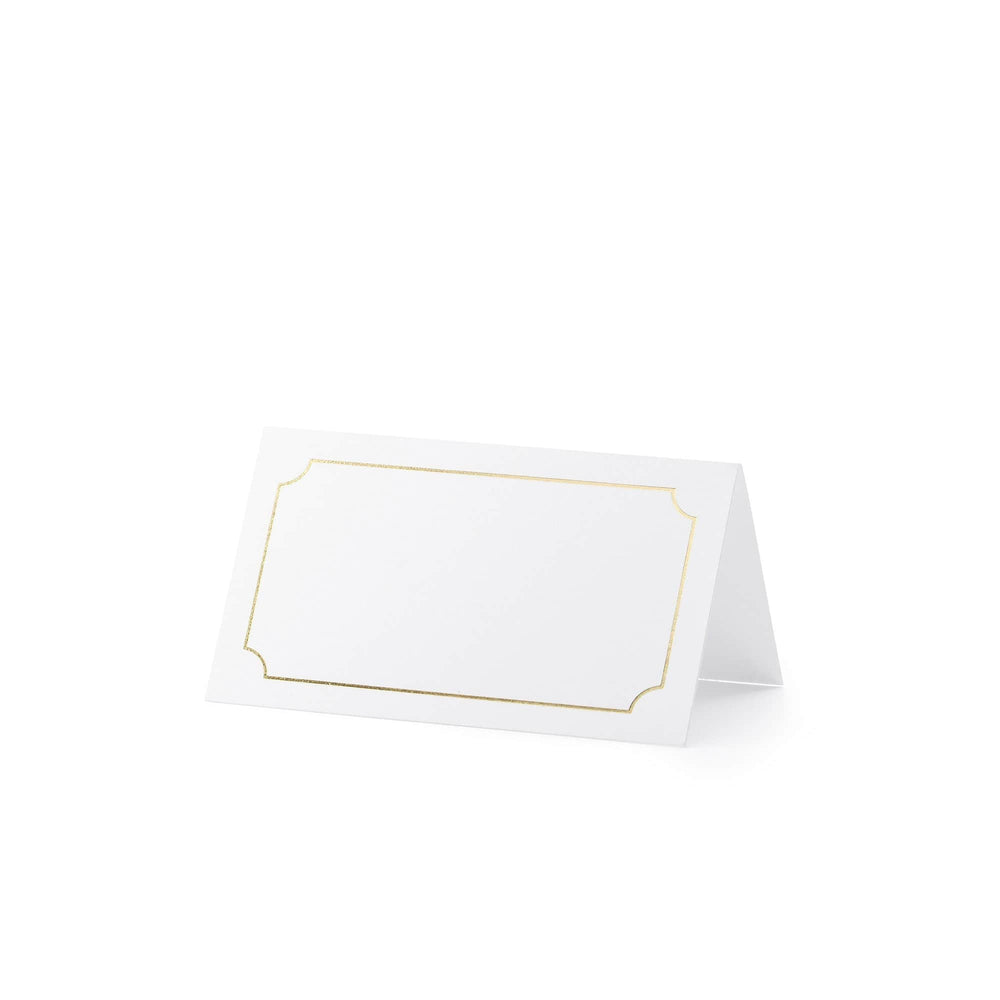 Gold Frame Place Cards | 10Pk