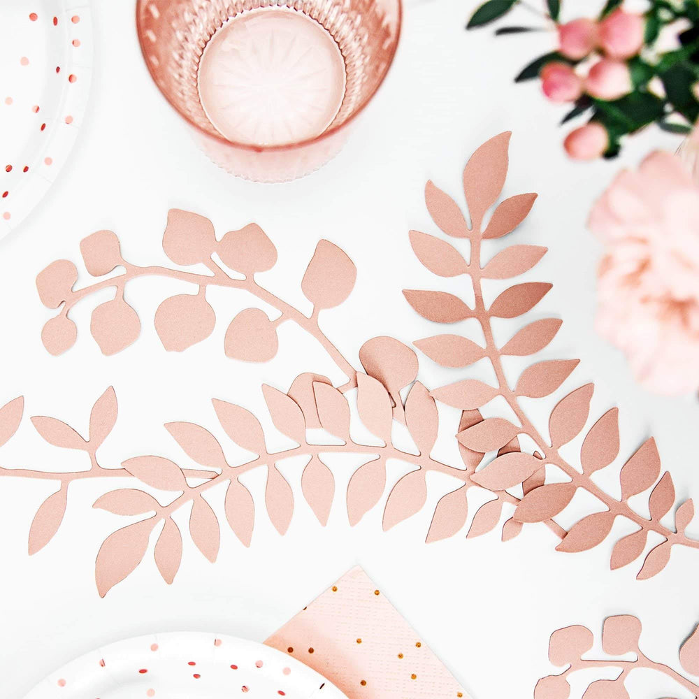 Blush Paper Leaves