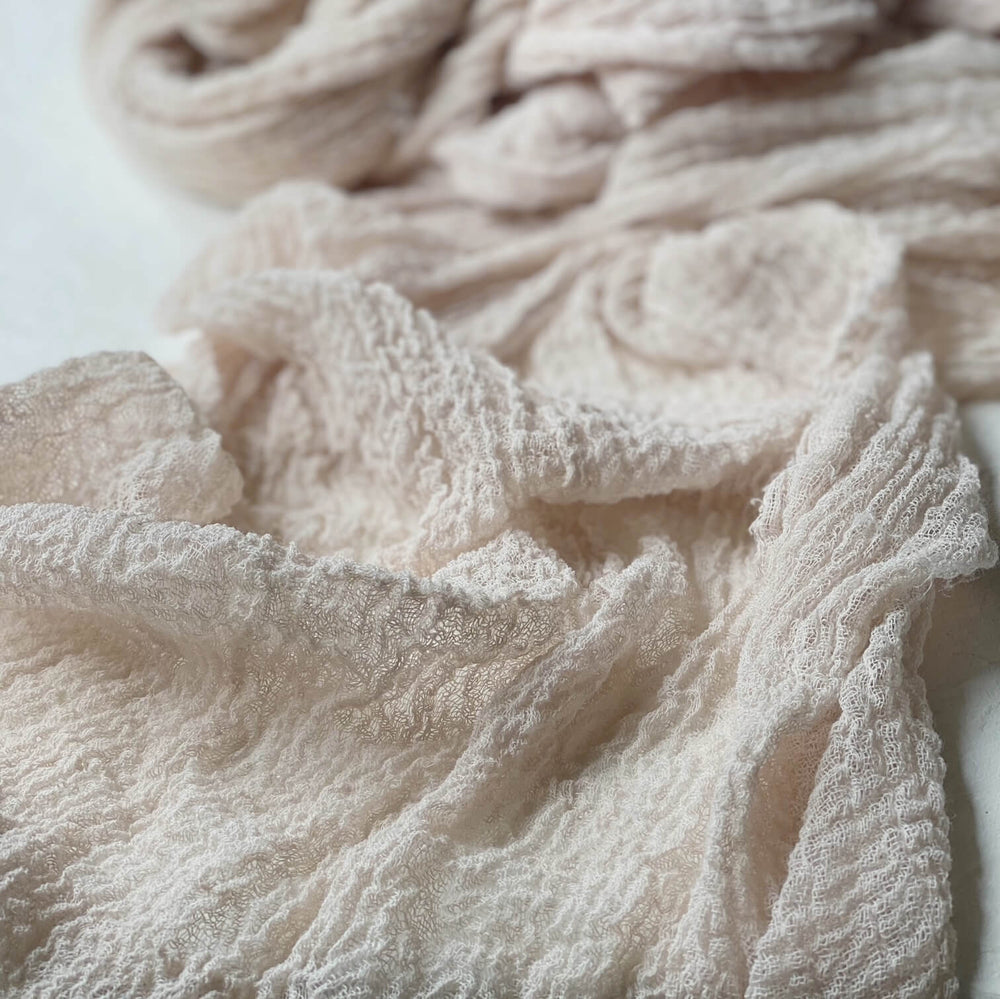 Pebble Cheesecloth Runner • Table Runners • Wedding decor