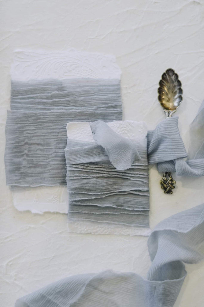 Misty Eyed Crinkle Chiffon Ribbon|3m - Silk Ribbon