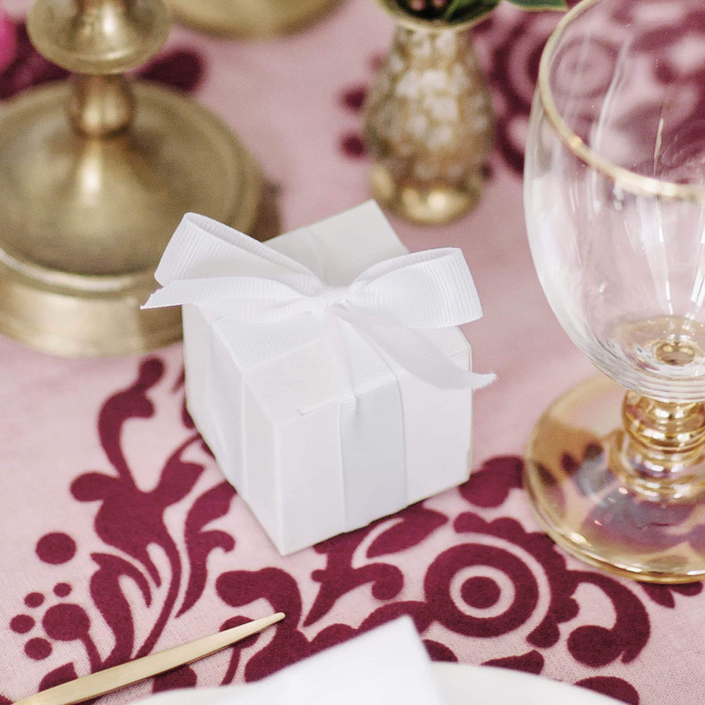 Simple White Favour Box | 10Pk