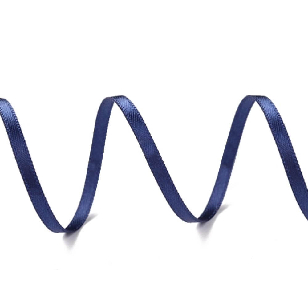 Prussian Blue/Navy 3mm Satin Ribbon