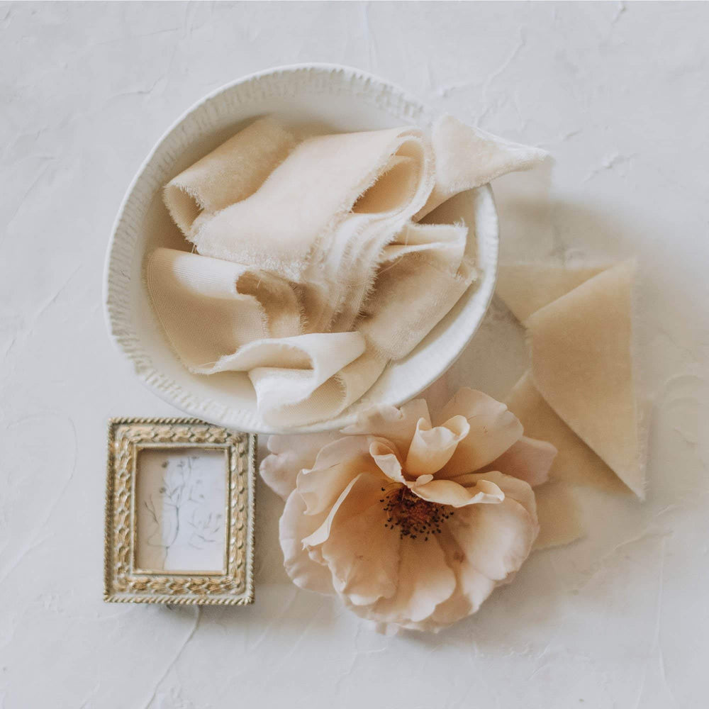 Golden Light Velvet Ribbon