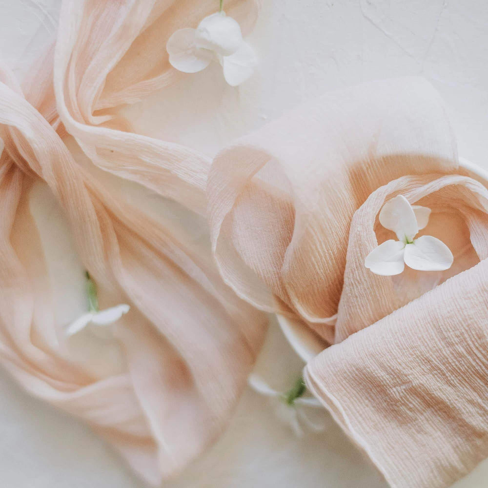 Rose Sombre Crinkle Chiffon Ribbon|3m