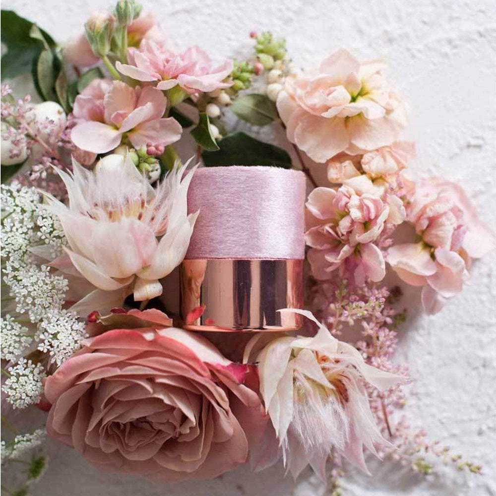 Esselle Blush Velvet Ring Box - Holder