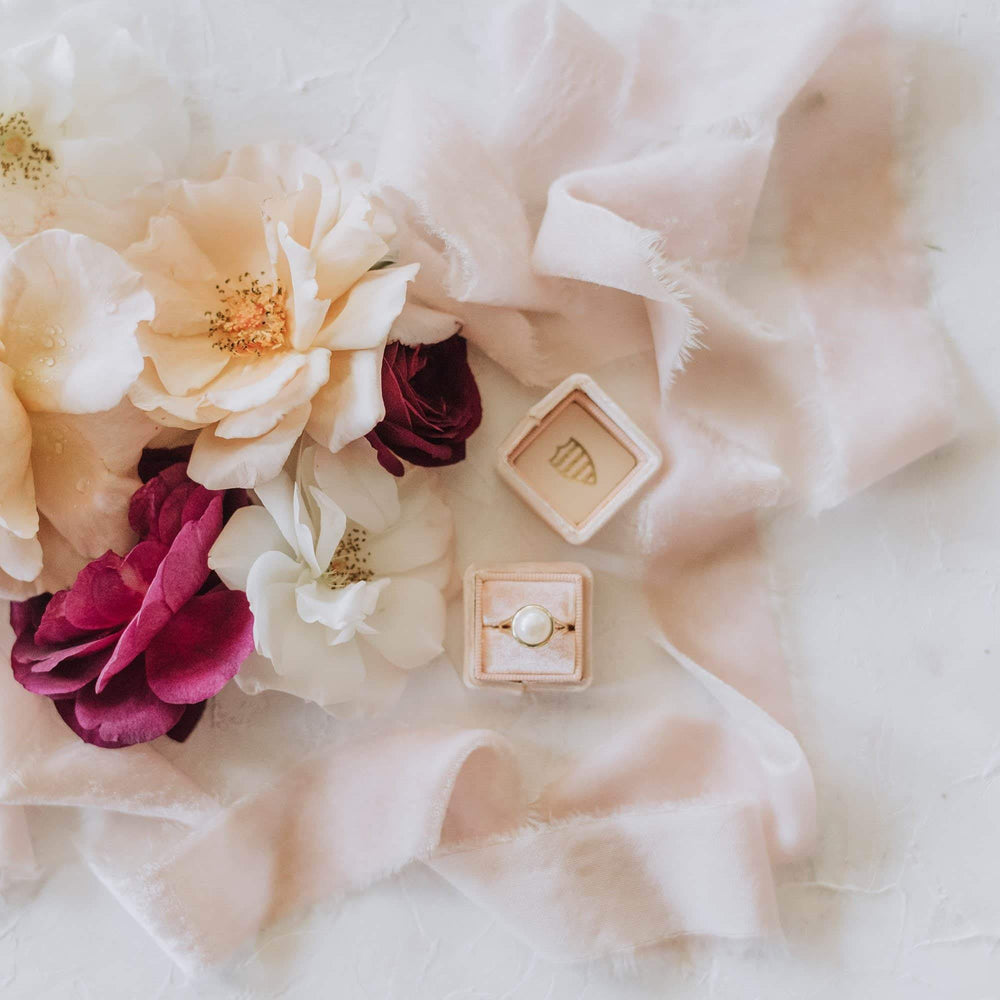 First Blush Velvet Ribbon