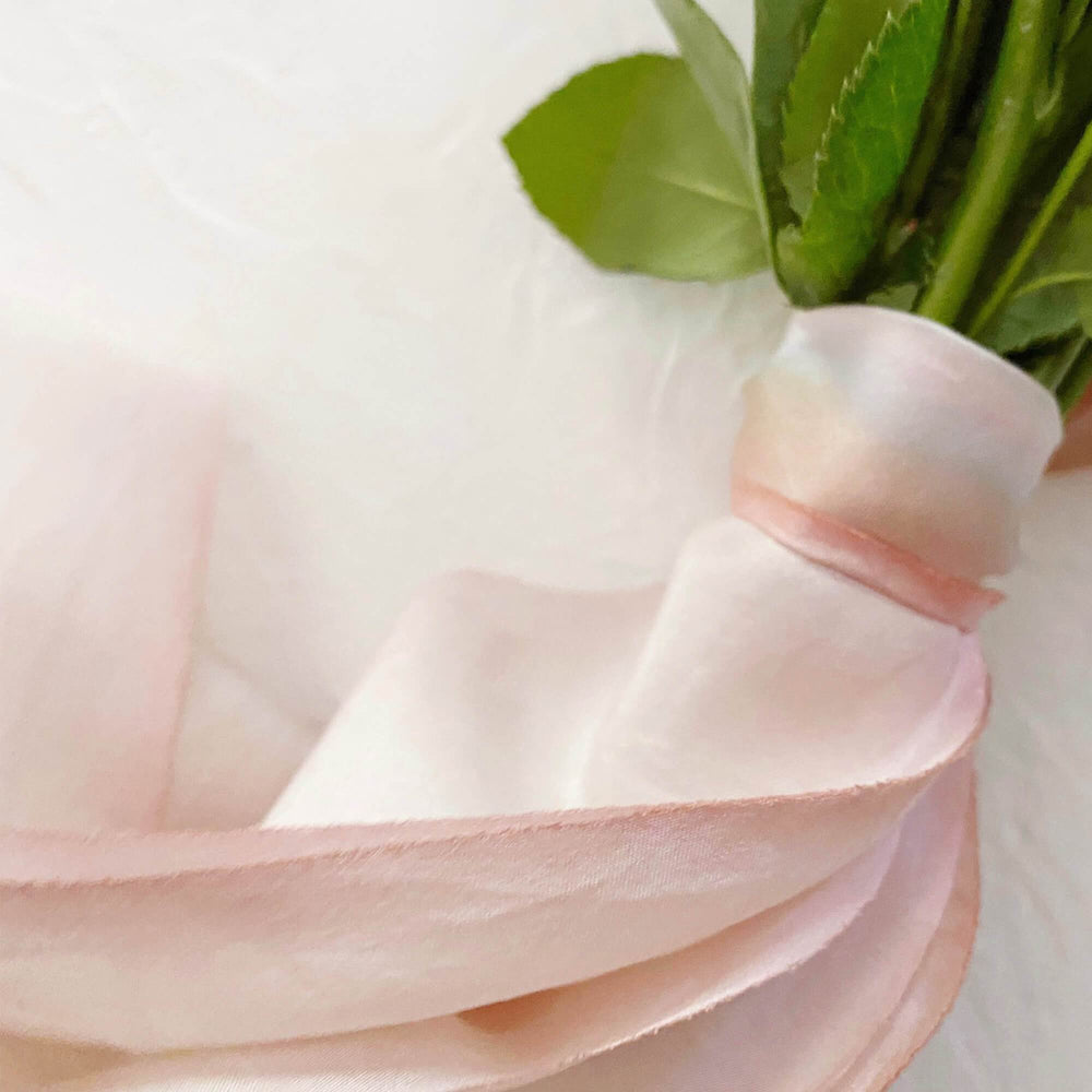 Blushing Bride Silk Ribbon Bouquet Wrap