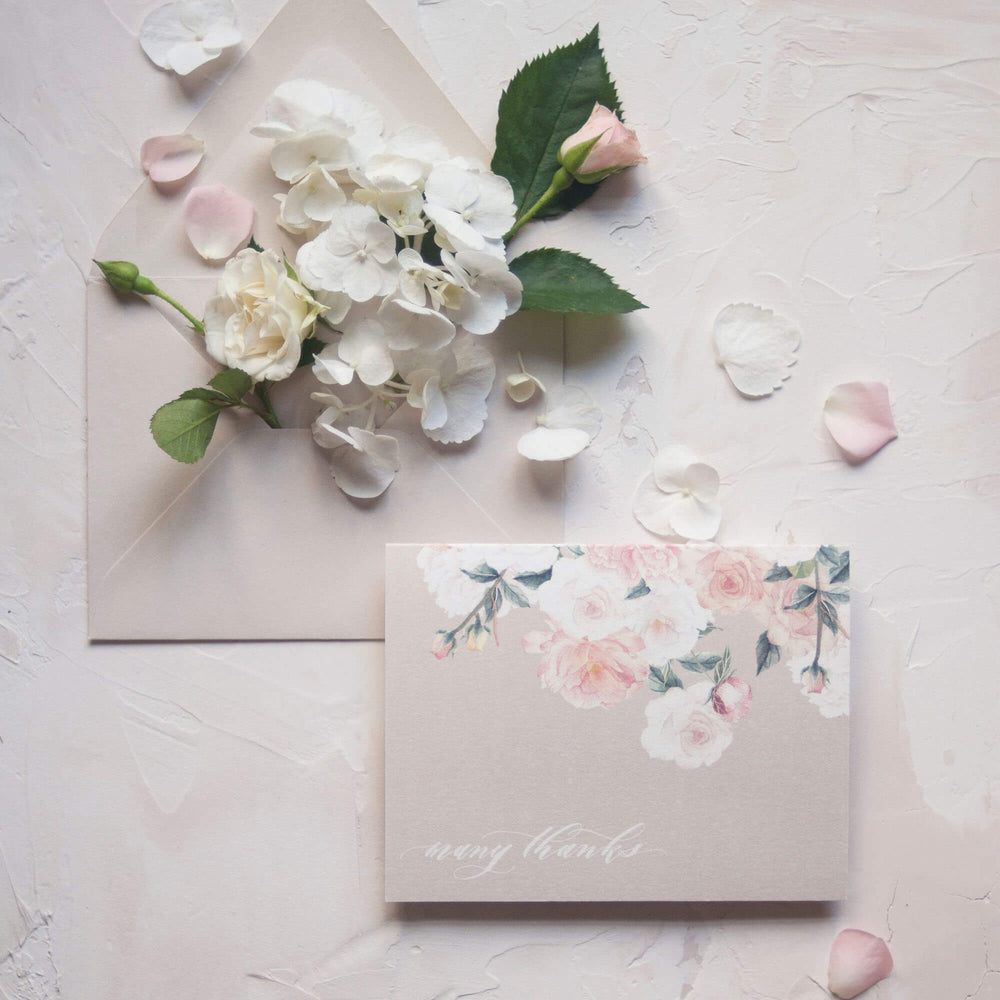 Thank You Card • Stationery • Wedding decor