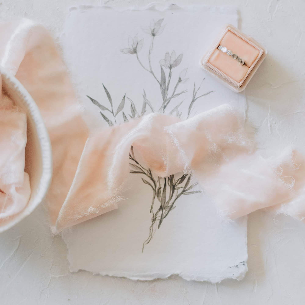 Petal Pink Velvet Ribbon
