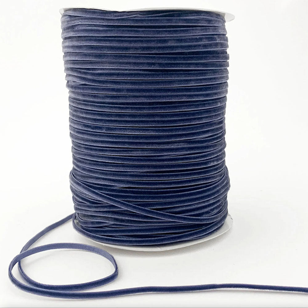 3mm Navy Velvet Ribbon | 10m