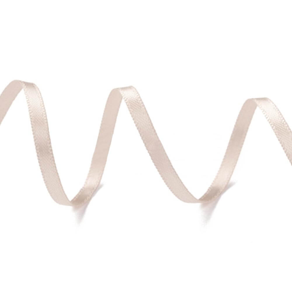 Mushroom Pink 3mm Satin Ribbon