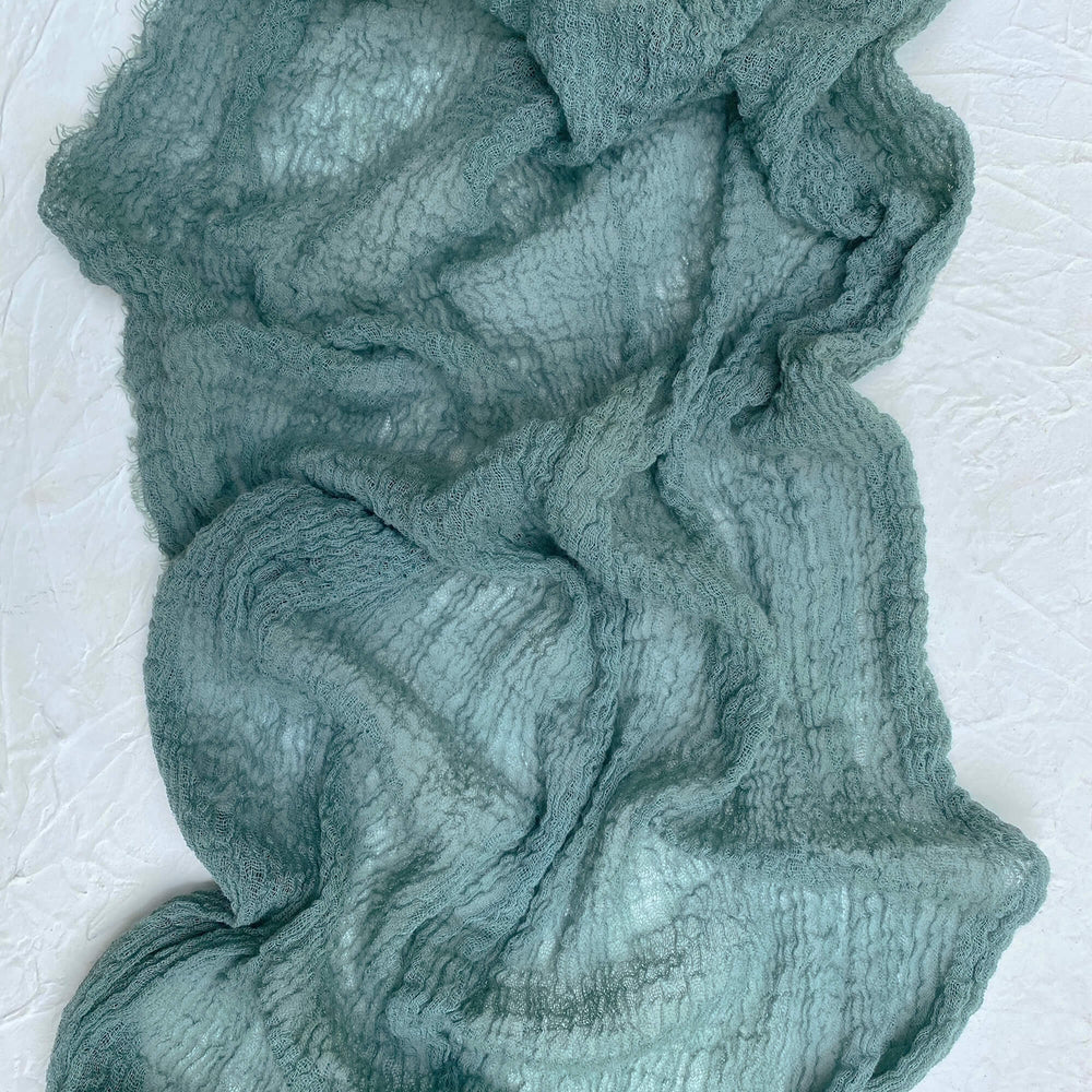 Eucalyptus Green Cheesecloth Runner • Table • Australia