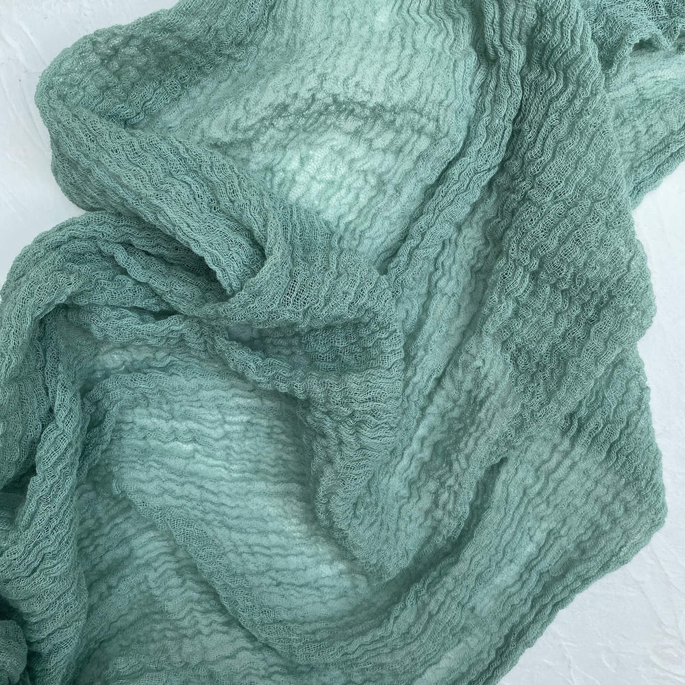 Sage Green Cheesecloth Runner | 3.5m • Table Runners • Wedding decor