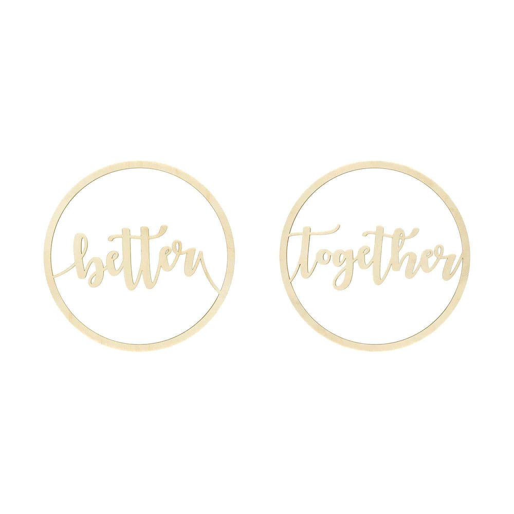 ’Better Together’ Wedding Backdrop Set - Sign