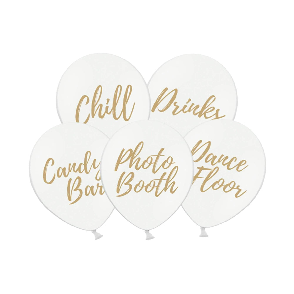 30cm Signage Balloons | 5pk