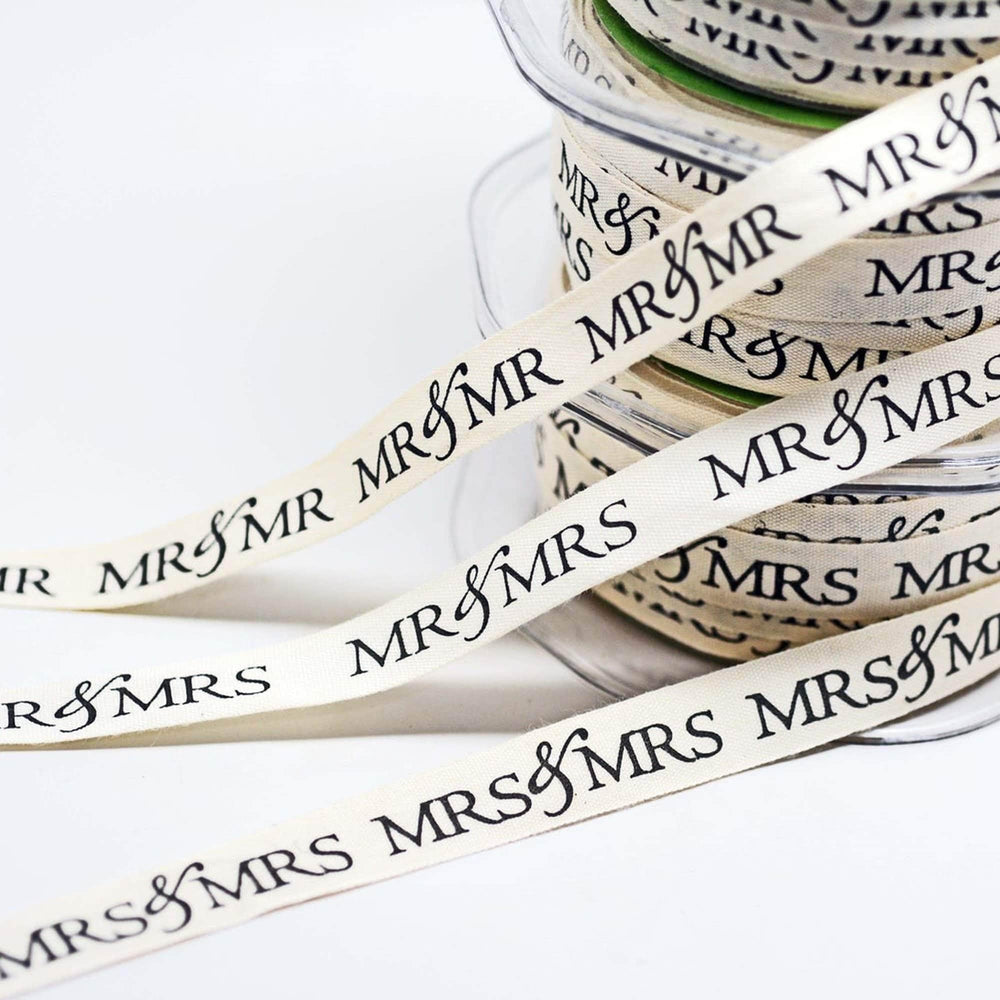 Mr and Printed Cotton Ribbons - Silk Ribbon