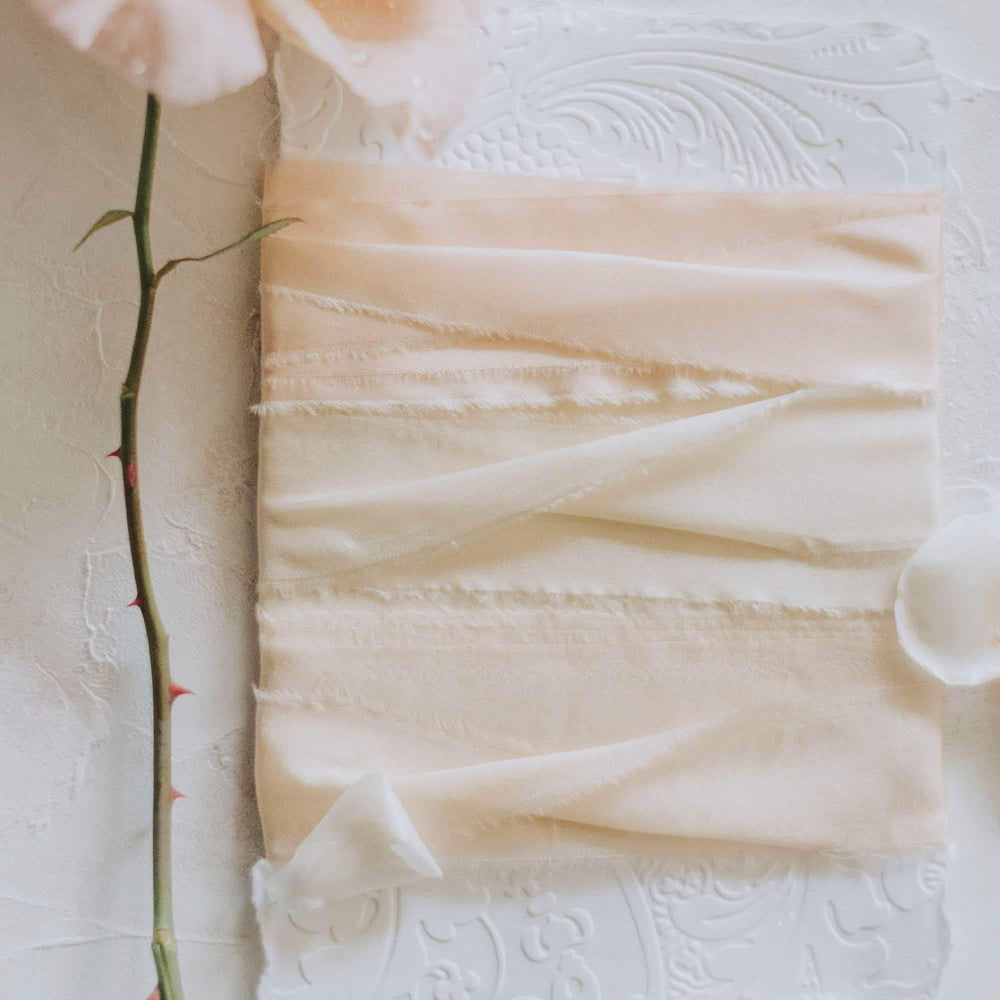 Pêches et Crème Classic Silk Ribbon set