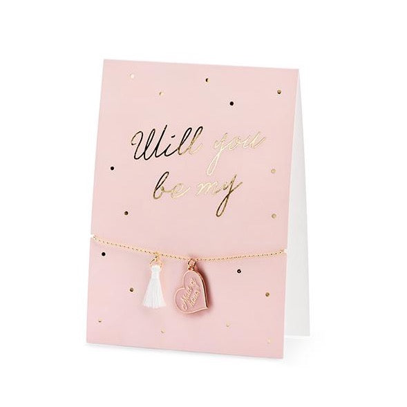 'Will you be my Maid of Honour' Bracelet Gift Card