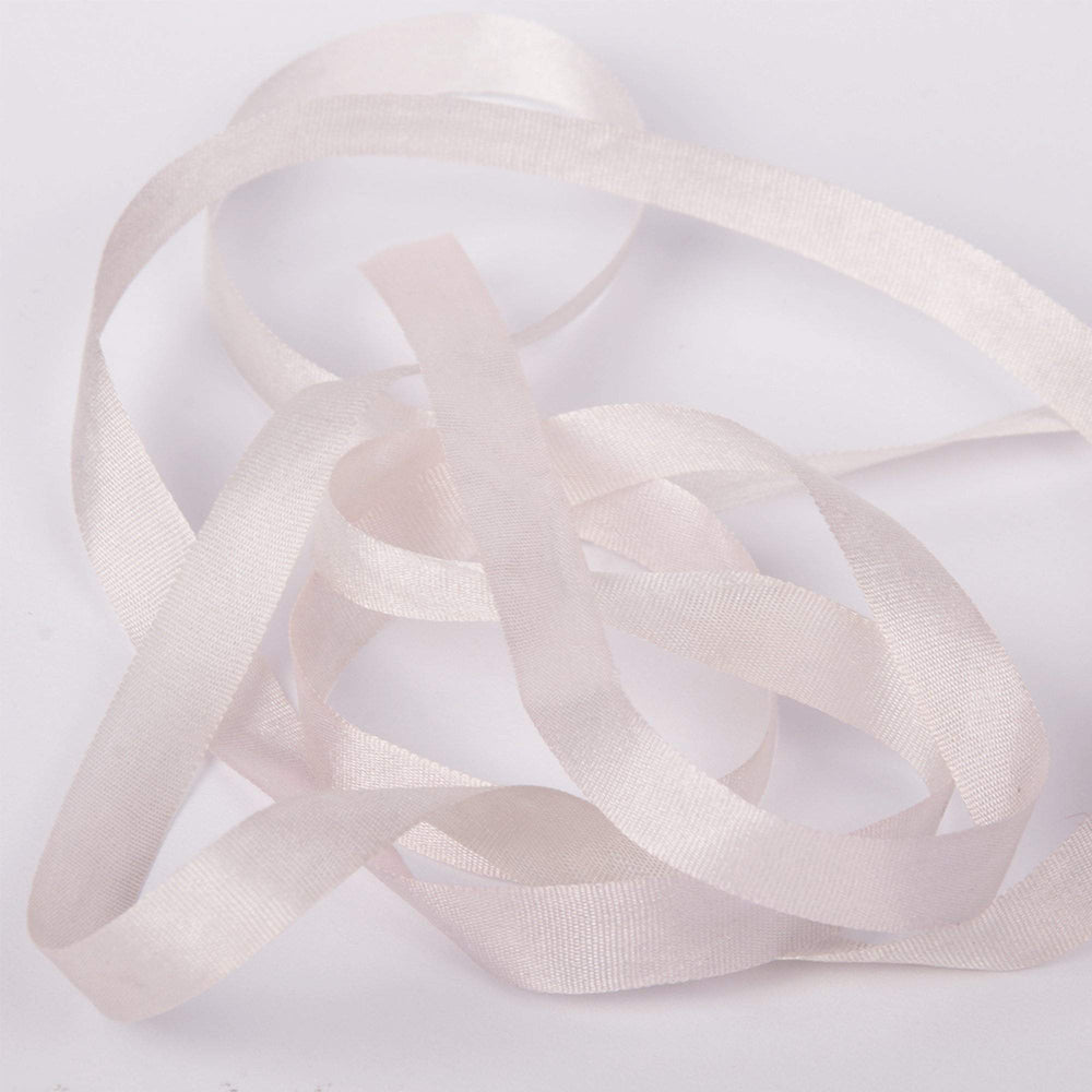 Antique Pearl Watercolour Silk Ribbon