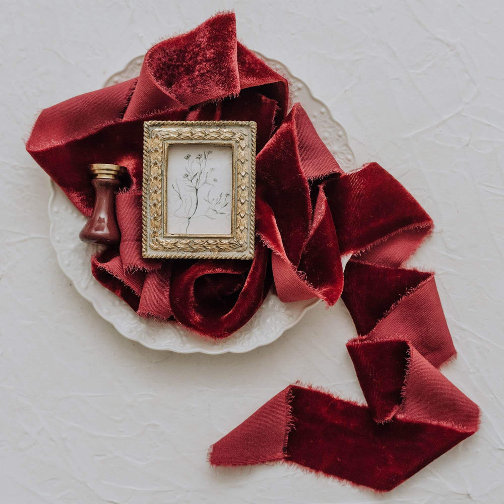 Claret Velvet Ribbon