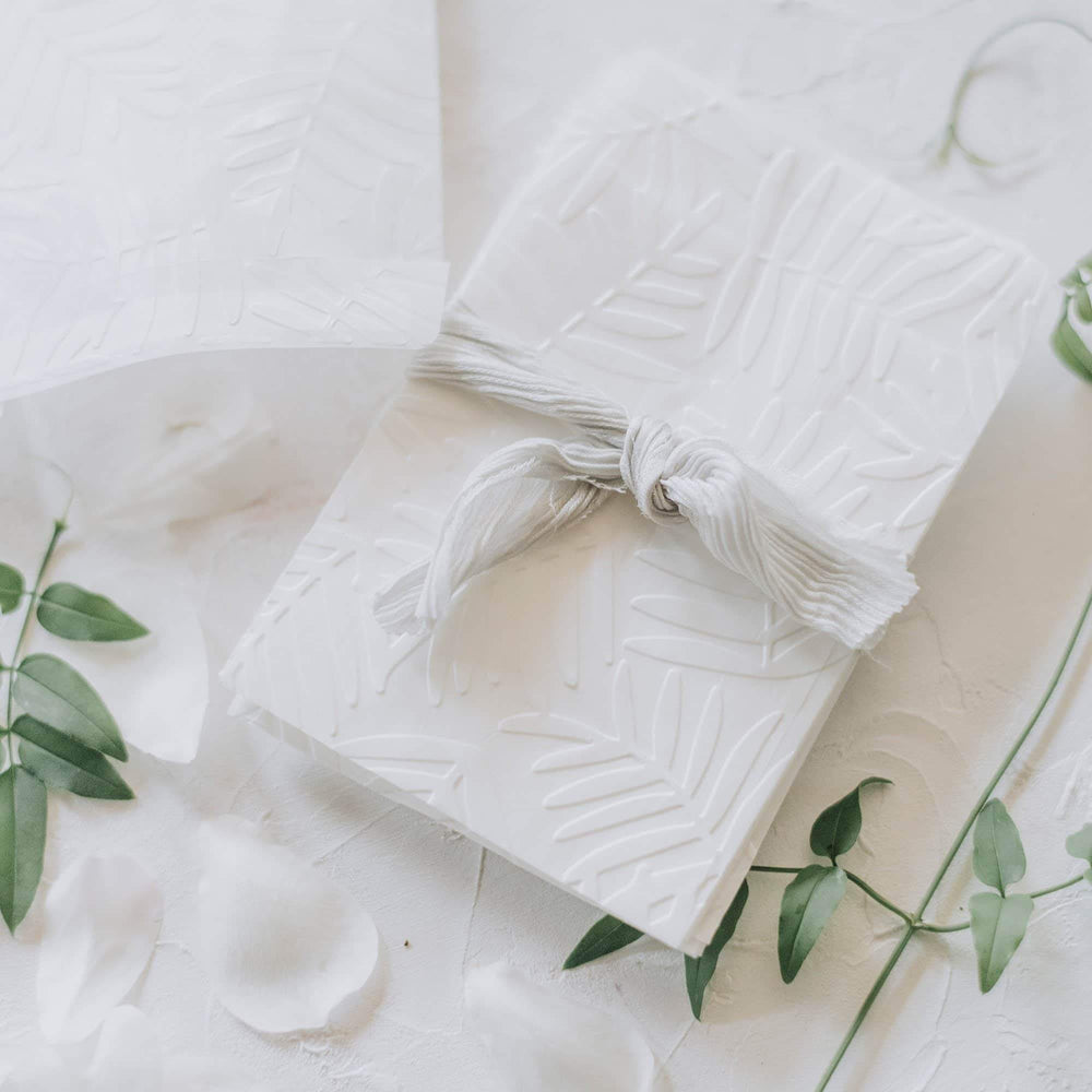 Leaf Embossed Envelopes | 12 Pk - Favour Bag