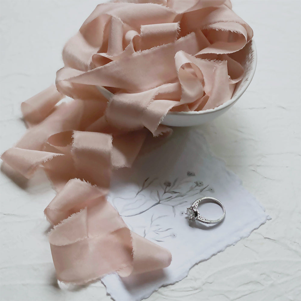 Shell Crepe Silk Ribbon