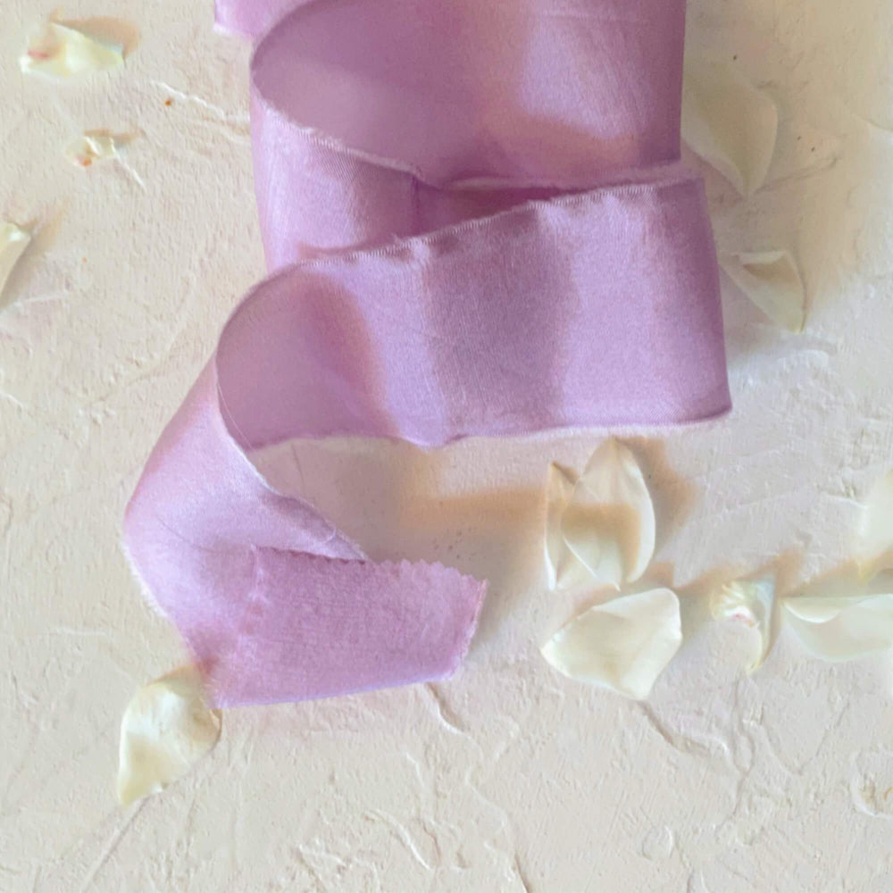 Lilac Classic Silk Ribbon - 2cm
