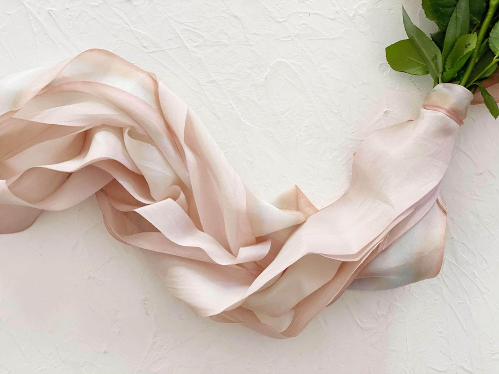 Blushing Bride Silk Ribbon Bouquet Wrap