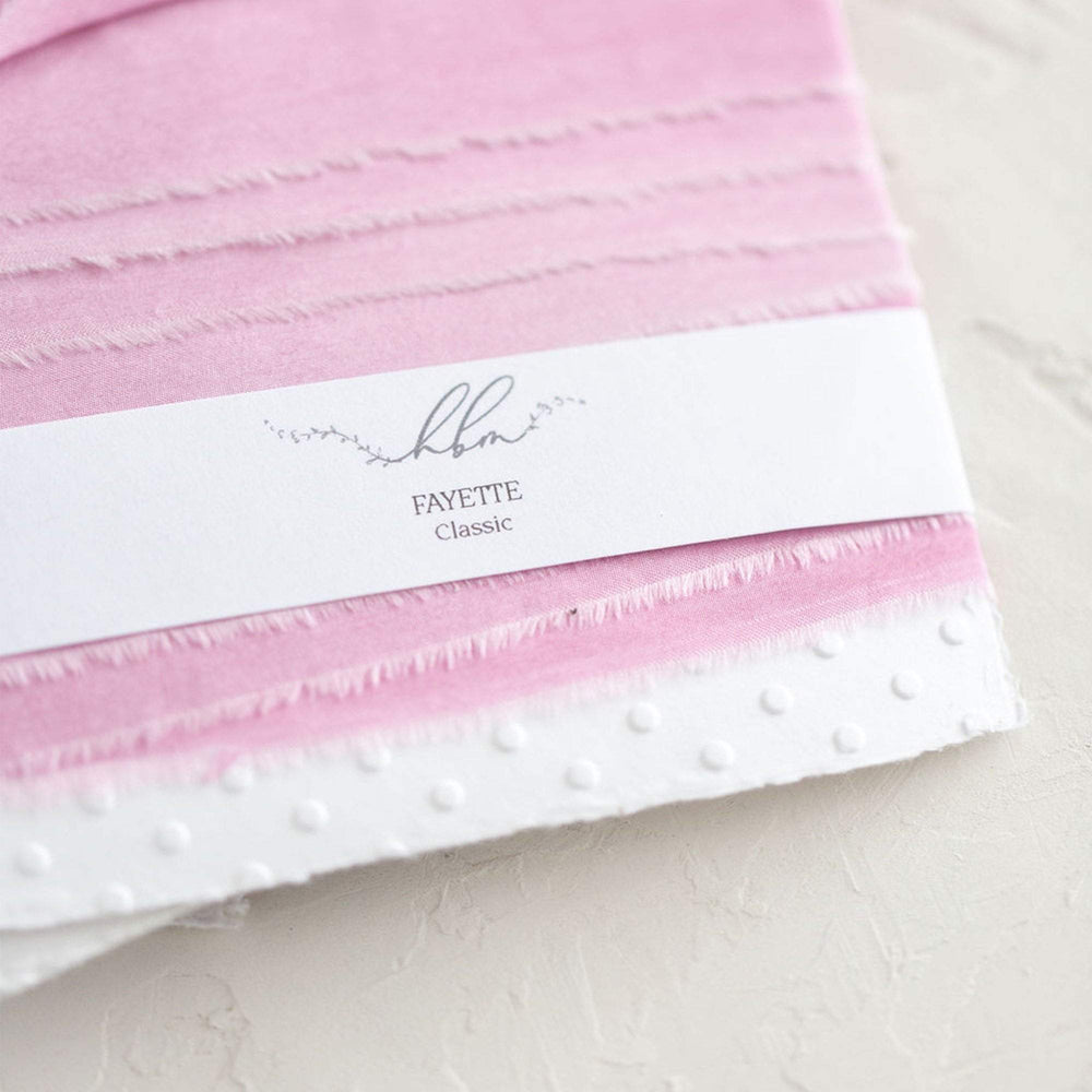 Fayette Pink Classic Silk Ribbon