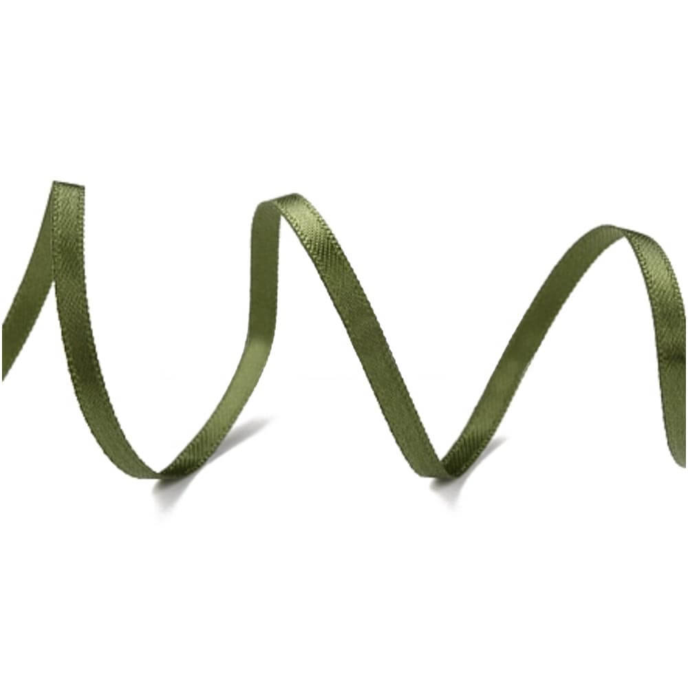 Mossy Green 3mm Satin Ribbon