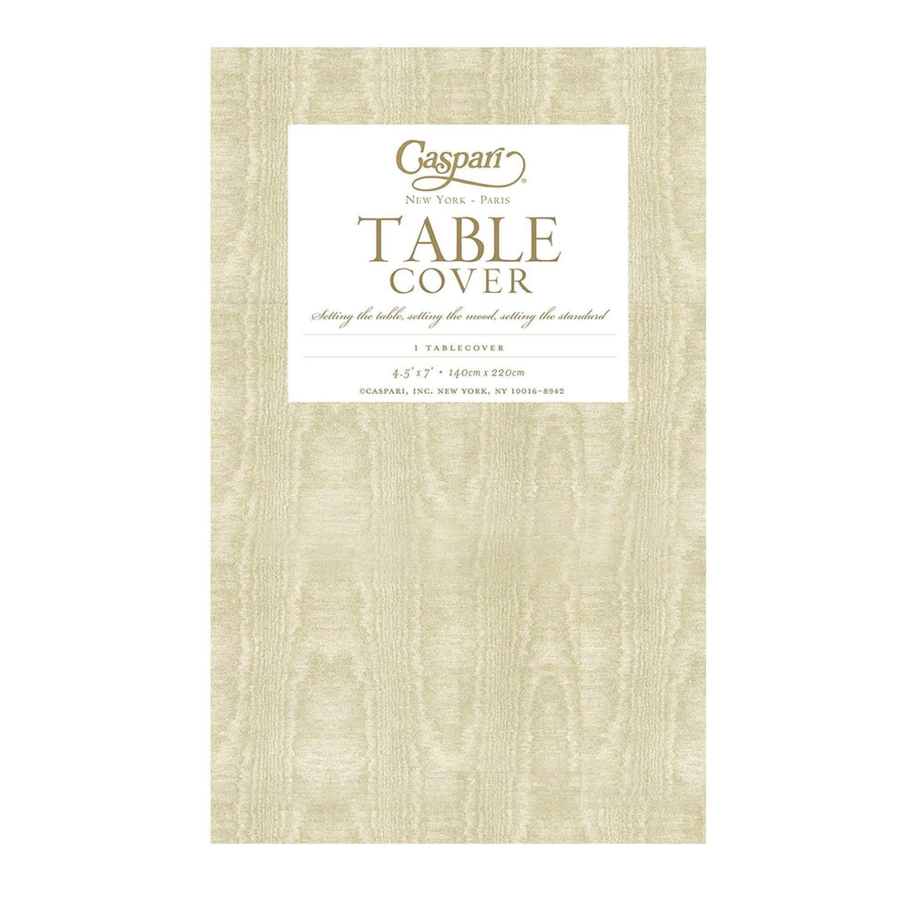 Caspari Moiré Gold Paper Table Cover