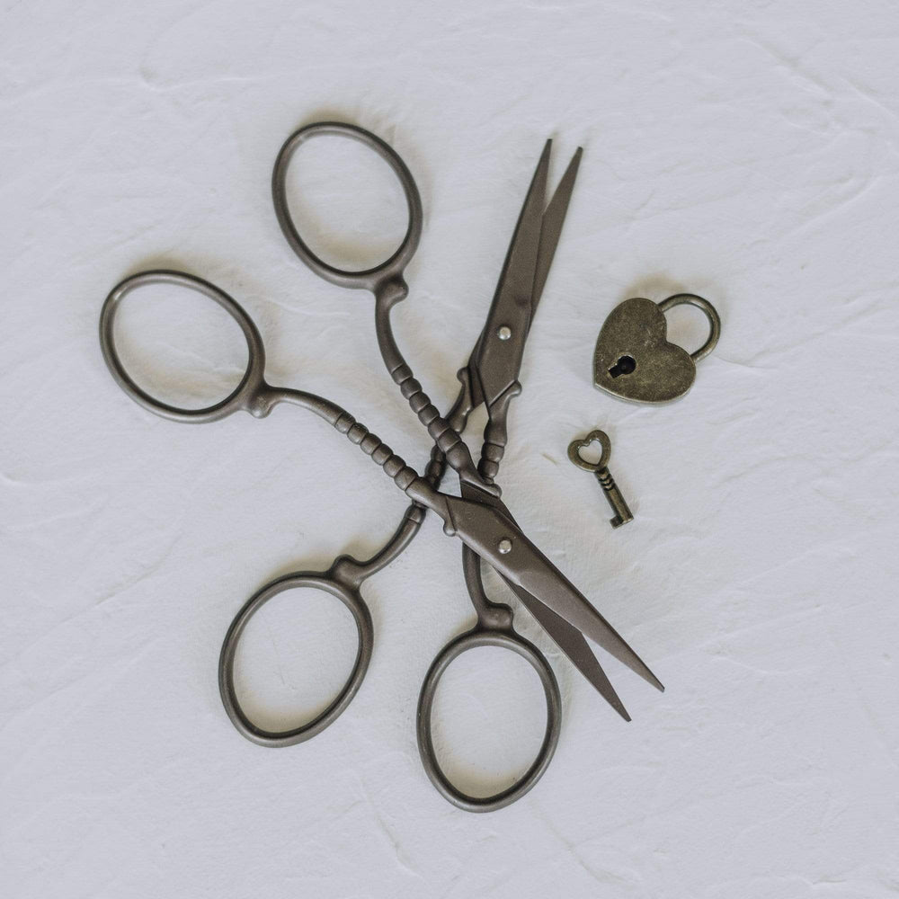 Primitive Bronze Embroidery Scissors