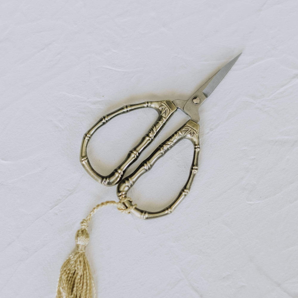 Oriental Bamboo Embroidery Scissors