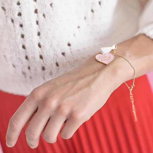 Maid of honor gift card bracelet