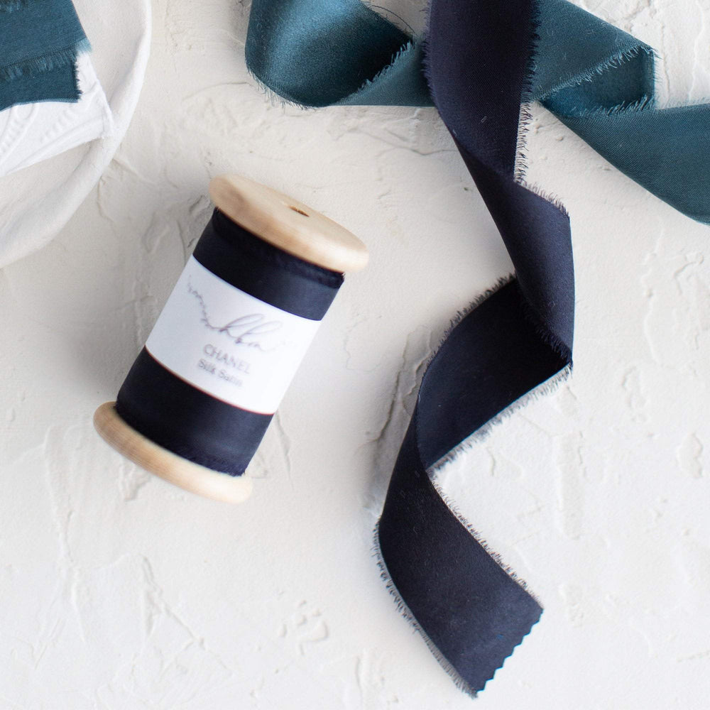 Black Noir Silk Satin Ribbon | 2m - 4cm