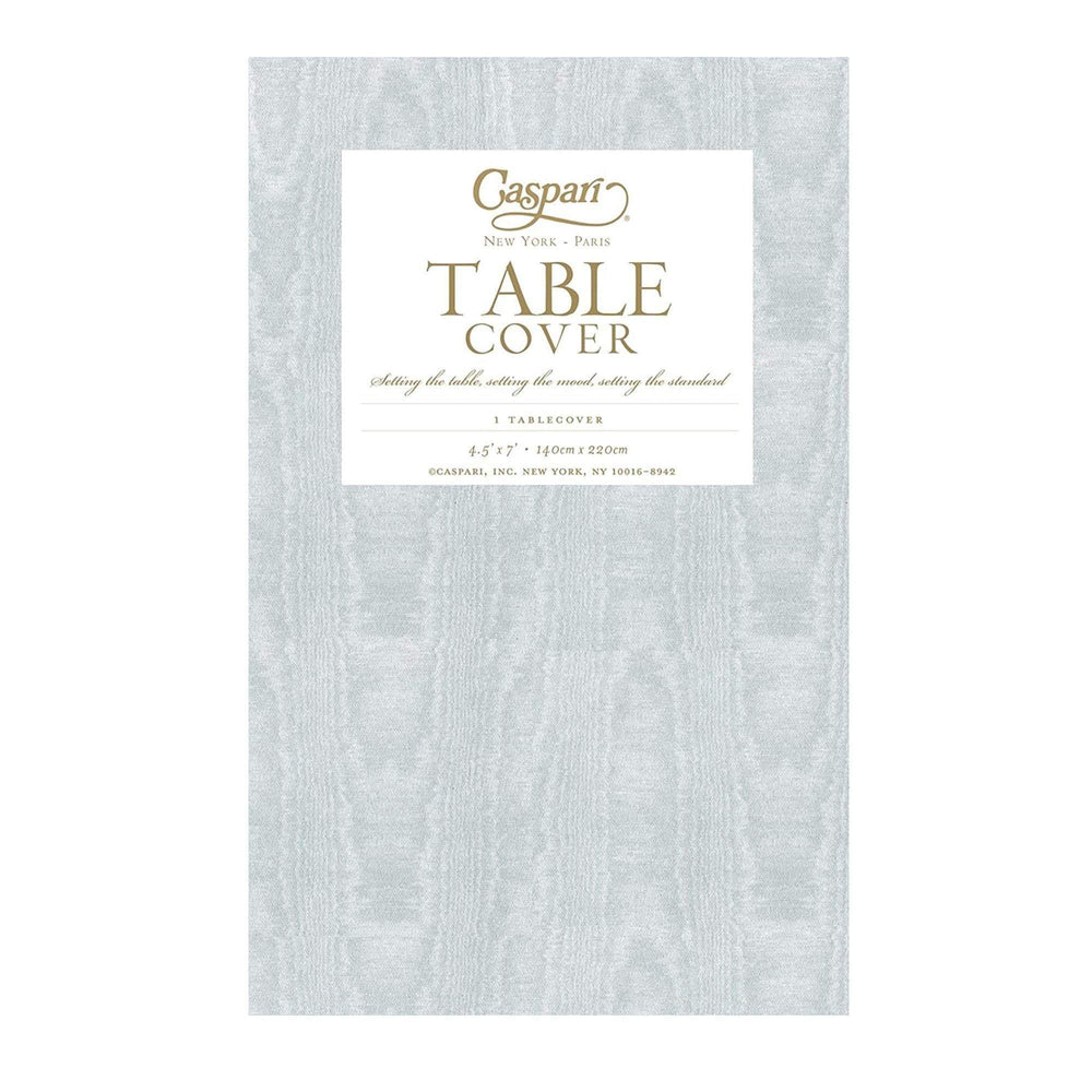 Caspari Moiré  Silver Paper Table Cover
