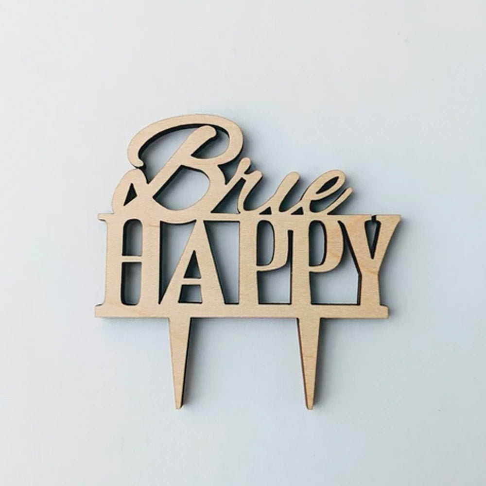 Small Brie Happy Cheese Markers - Sign