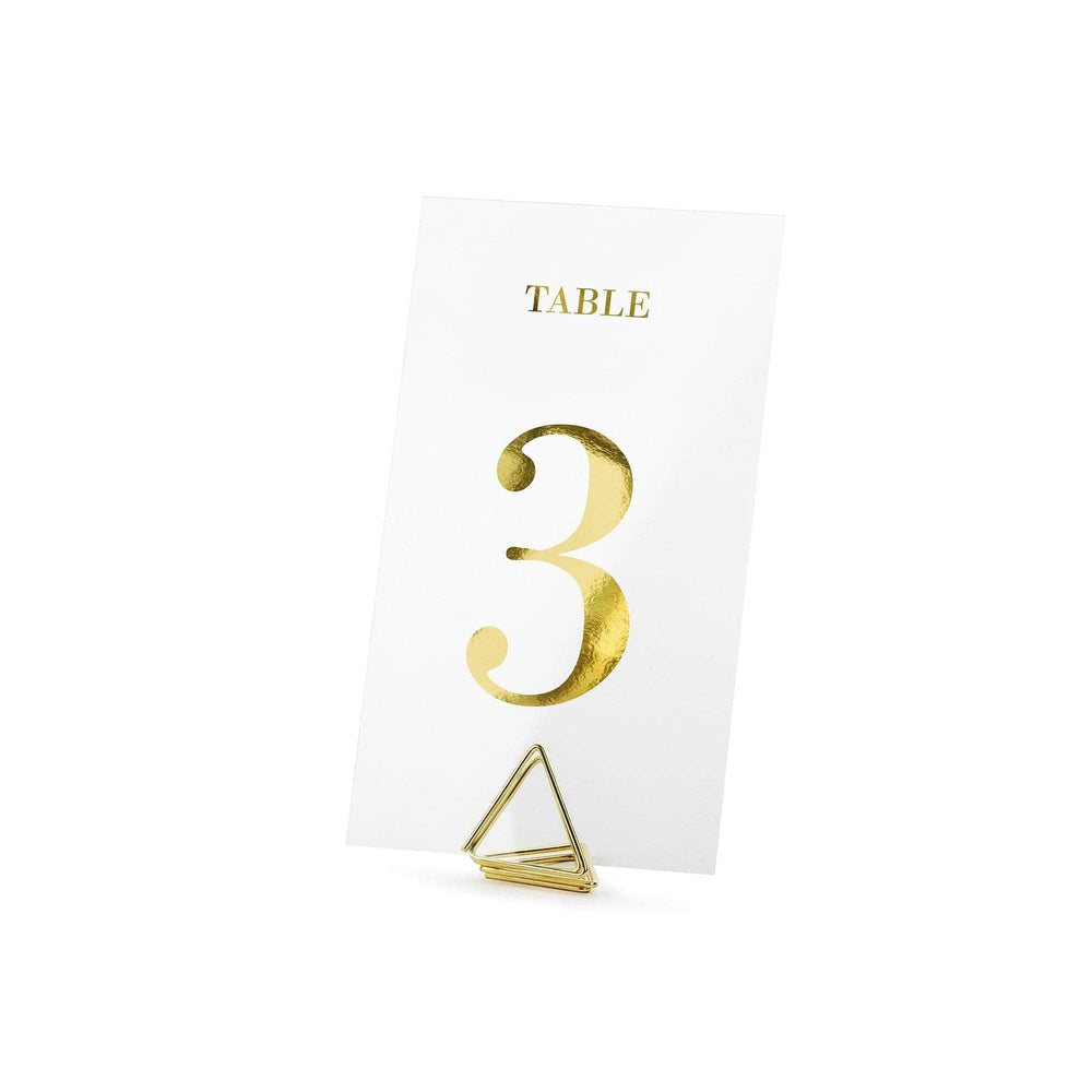 Gold Table Numbers | 20pk - Sign