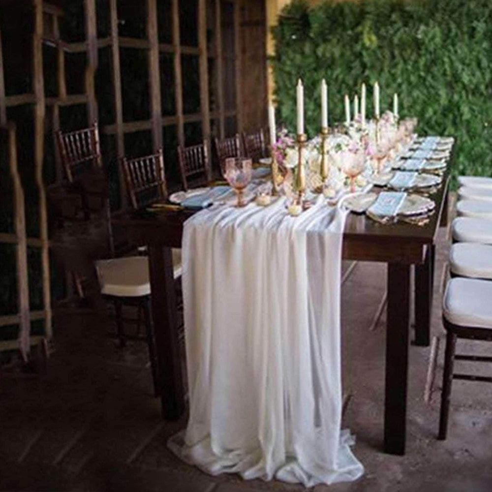 White Chiffon Runner | 5m - Table Runners