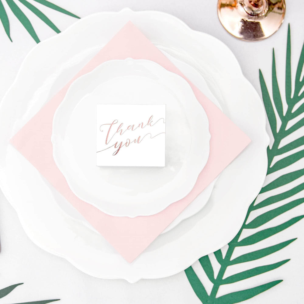Rose Gold ’Thank You’ Favour Box | 10Pk