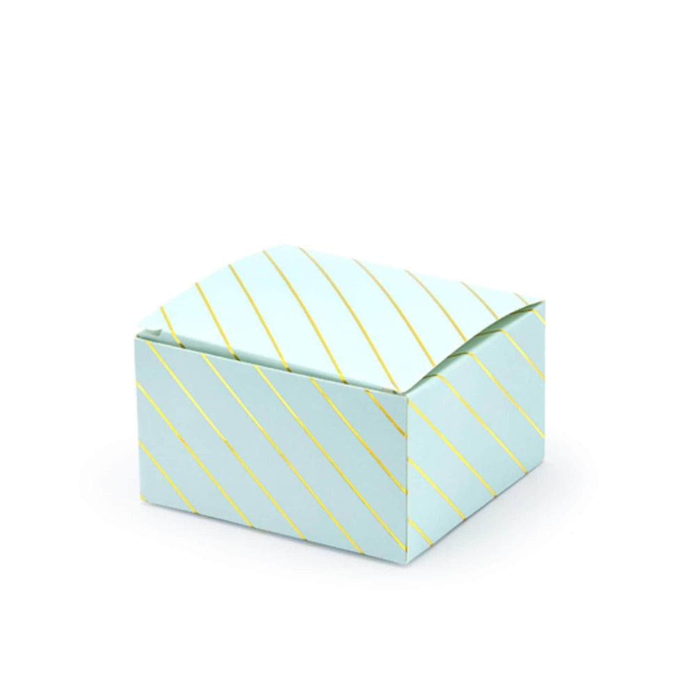 Robin's Egg & Gold favour box | 6Pk