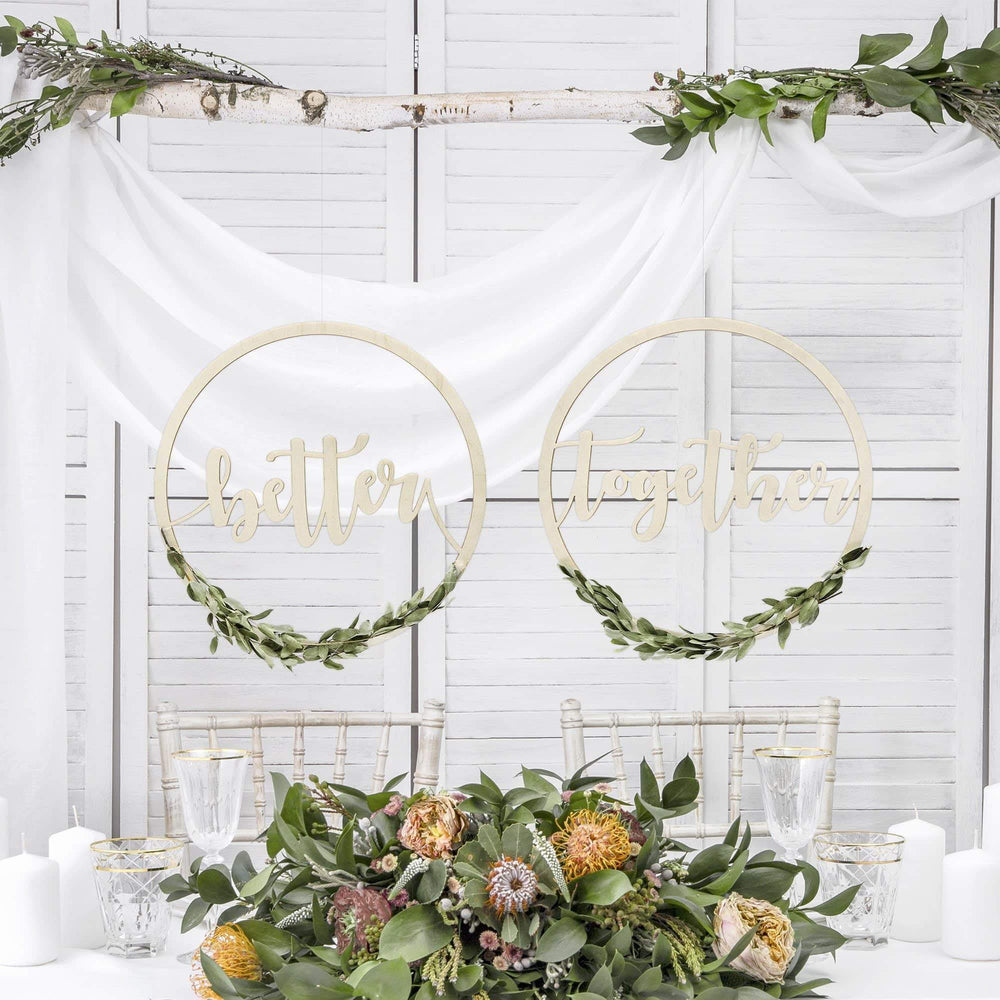 'Better Together' Wedding Backdrop Set